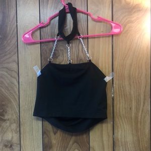 Black crop top